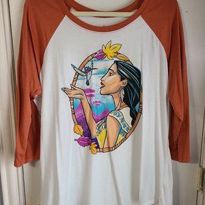 Disney Pocahontas and Flit raglan shirt - Torrid size 1- Like New!
